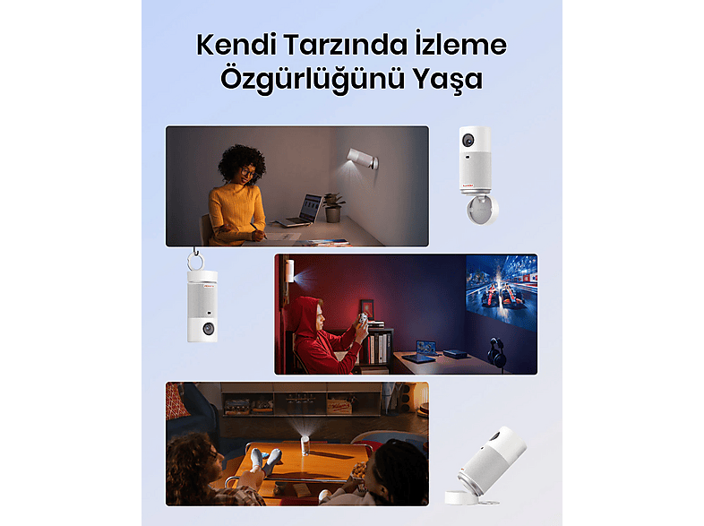ANKER Nebula Capsule Air Taşınabilir Projeksiyon Cihazı Beyaz