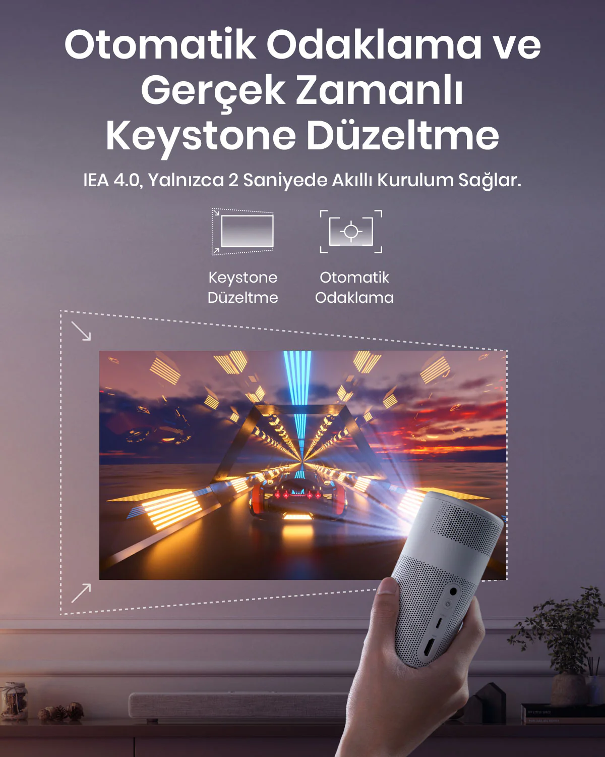 ANKER Nebula Capsule Air Taşınabilir Projeksiyon Cihazı Beyaz