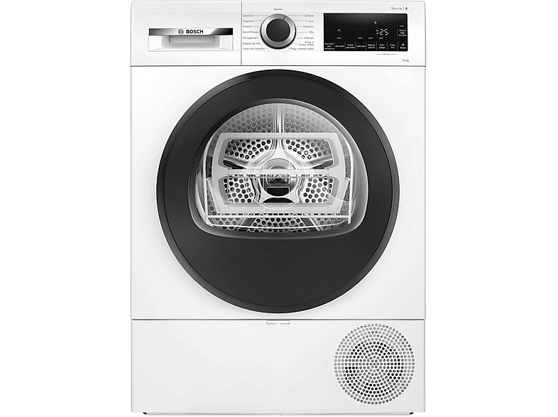 Bosch Wqg24200It asciugatrice, 9 kg, 64,8 cm, Classe A++