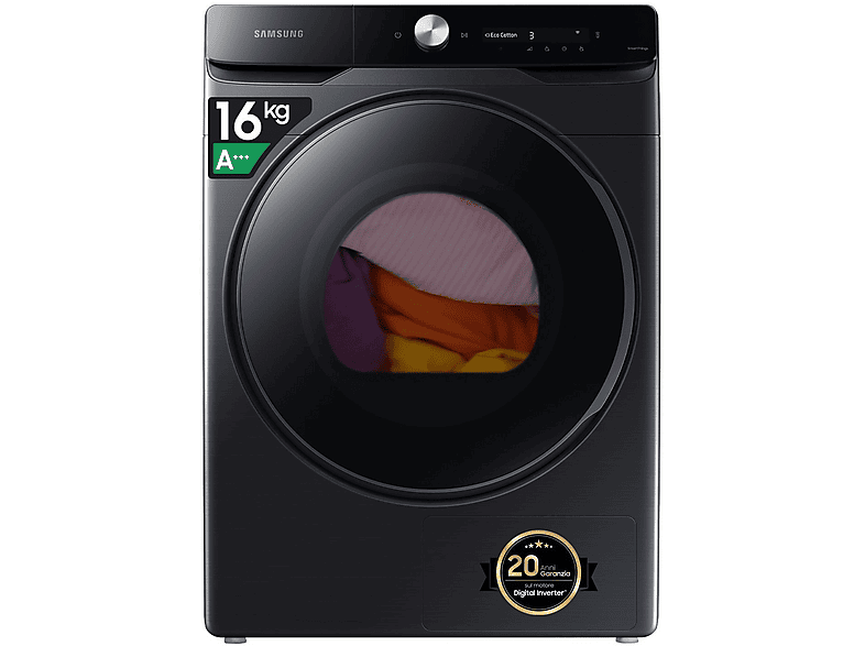 Samsung Dv16Dg8600Bvu3 asciugatrice, 16 kg, 84,4 cm, Classe A+++