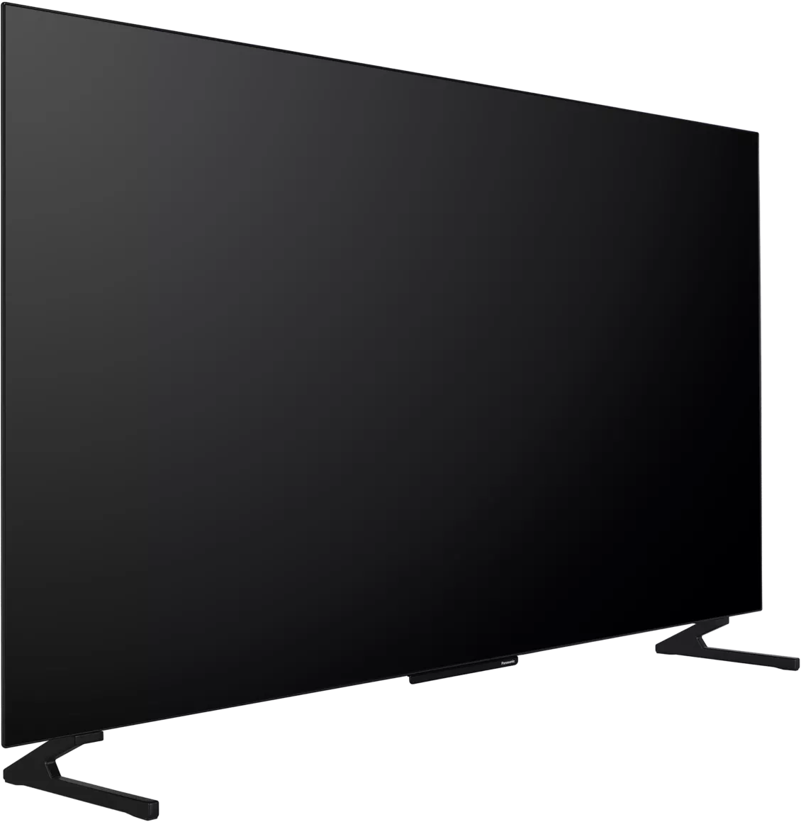 Une télévision noire sur fond noir.