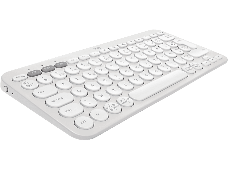 Logitech Clavier Sans Fil Pebble Keys 2 K380s Azerty Blanc (920-011804)