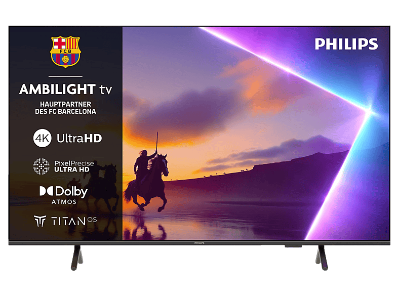 PHILIPS 50PUS8550/12 LED Ambilight TV (Flat, 50 Zoll / 126 cm, UHD 4K, SMART TV, Ambilight)