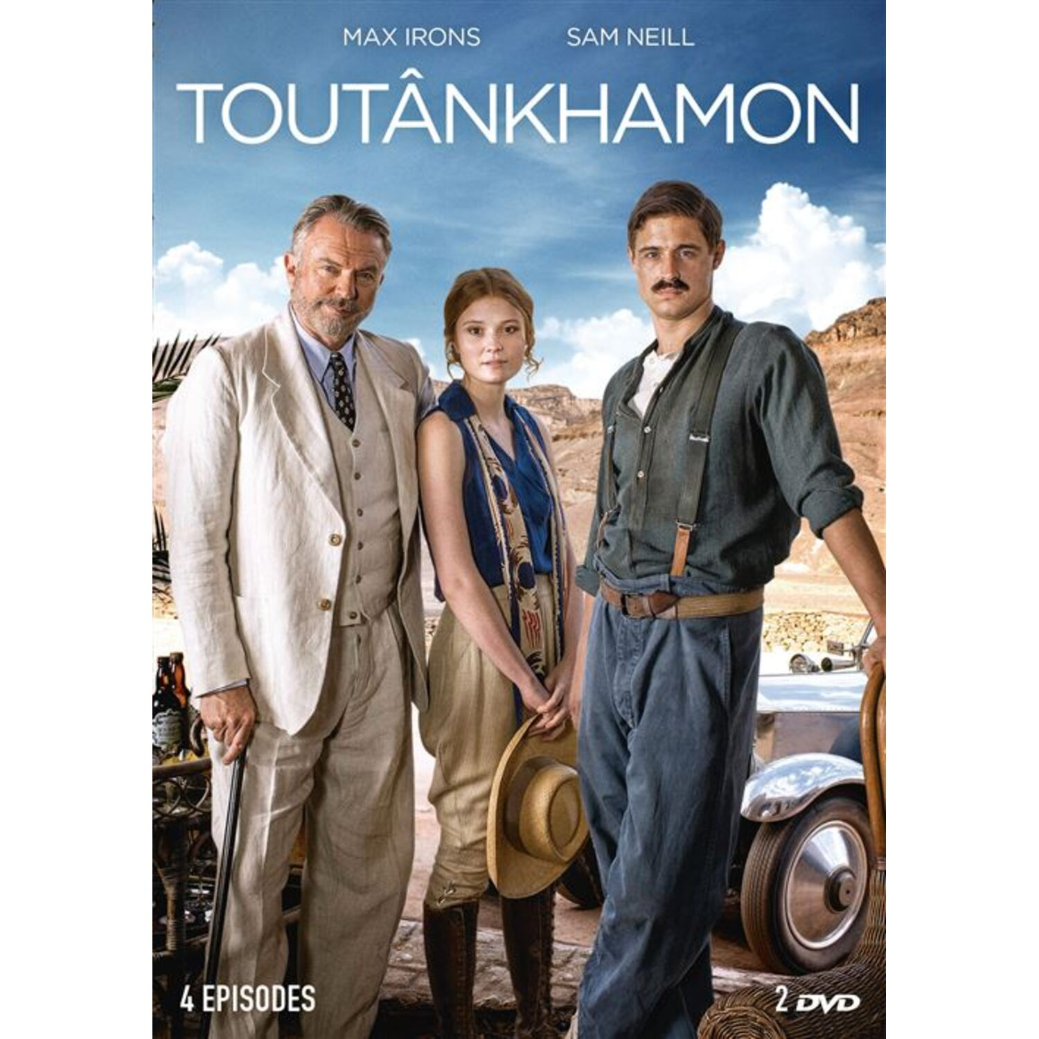 Filmposter voor "Toutânkhamon", met acteurs in beeld.