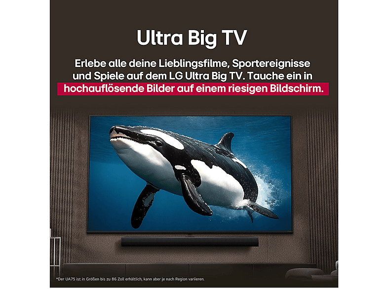 LG Electronics 75nano80A6B (2025) 75 Zoll 4K NanoCell Smart TV; LED TV — Foto 4 von 5