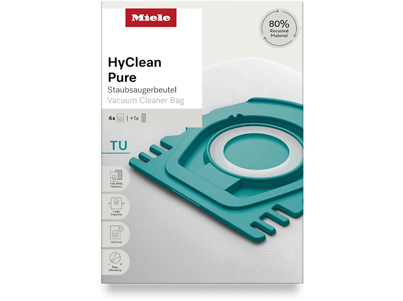 Bolsas de aspirador - Miele HyClean Pure TU, 3.5L, Para Guard L1 y S1,