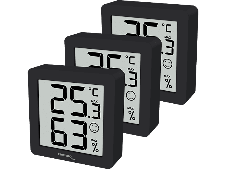 TECHNOLINE WS 9425 3er Set Thermometer-Hygrometer