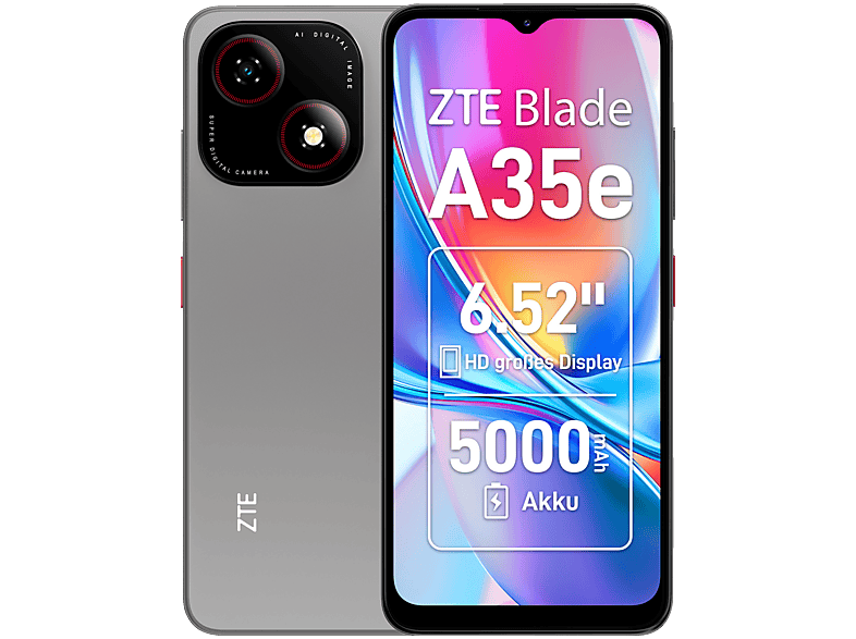 ZTE Blade A35e 64 GB Silvery Gray Dual SIM