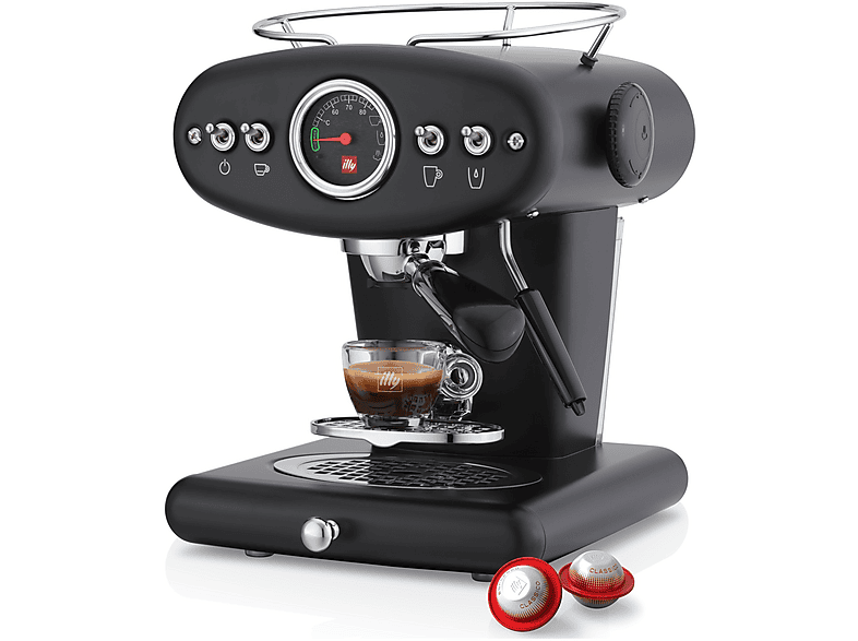 illy X1 X-Caps Macchina Caffè Capsule, Nero