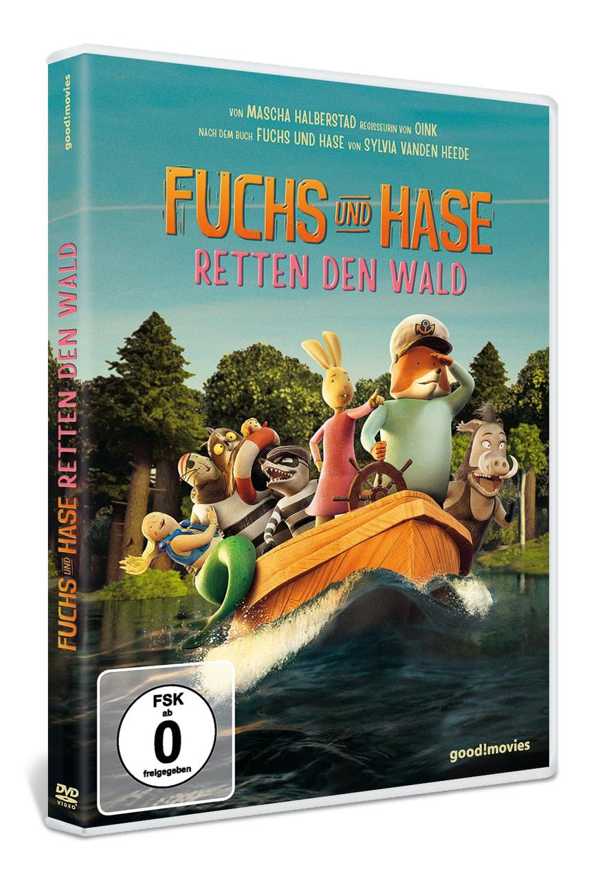 DVD-Hülle mit animierten Filmfiguren auf dem Cover.
