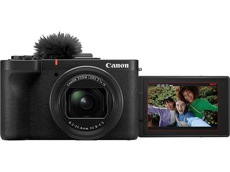 Canon PowerShot V1 Digitalkamera, Schwarz; Kompaktkamera — Foto 3 von 5