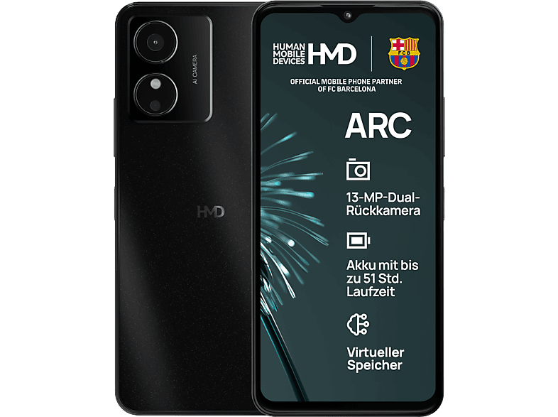 HMD Arc 64 GB Shadow Black Dual SIM