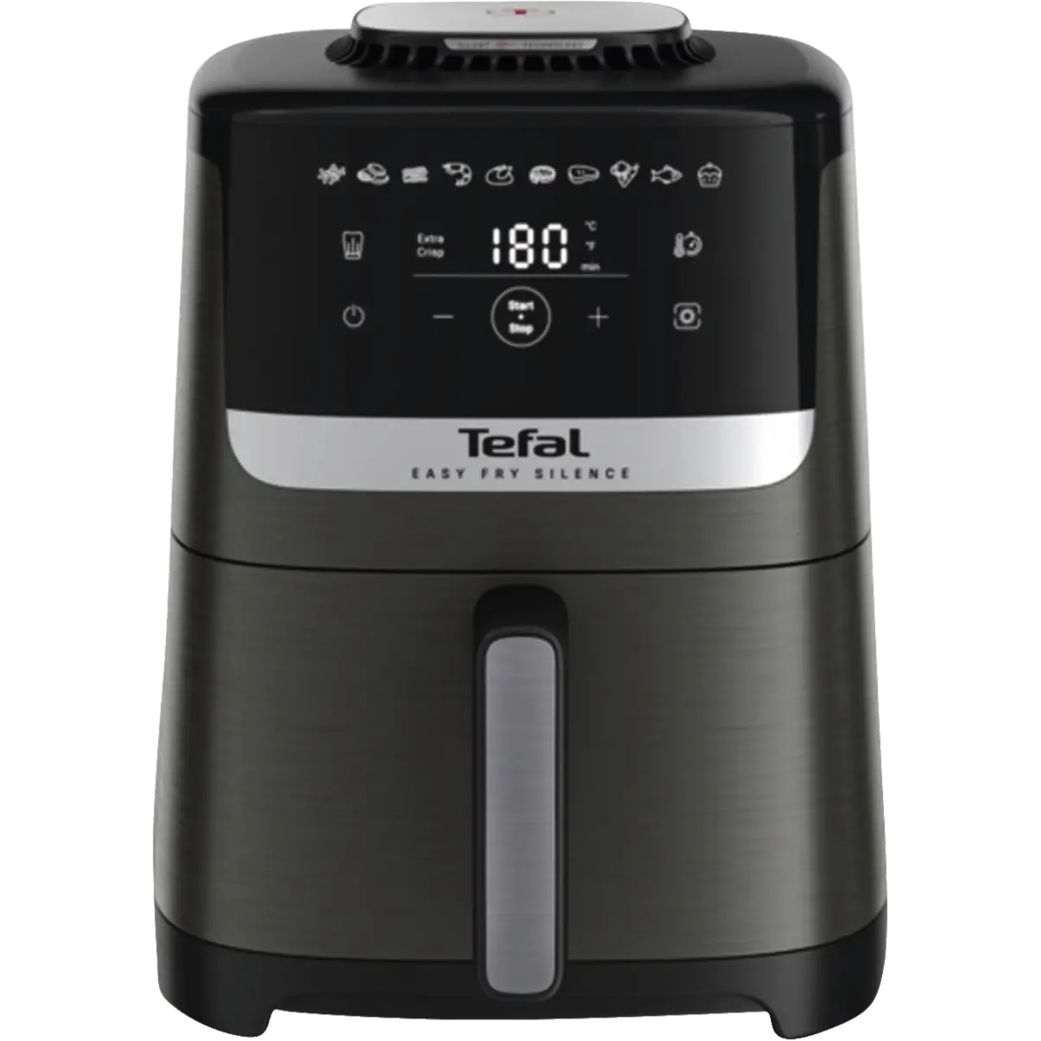 Tefal Ey551h Easy Fry Silence Xl 5l Airfryer Coal Grey