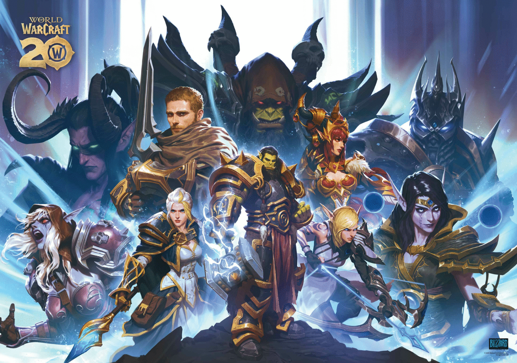 Grupa postaci z gry World of Warcraft na zdjęciu promocyjnym gry.