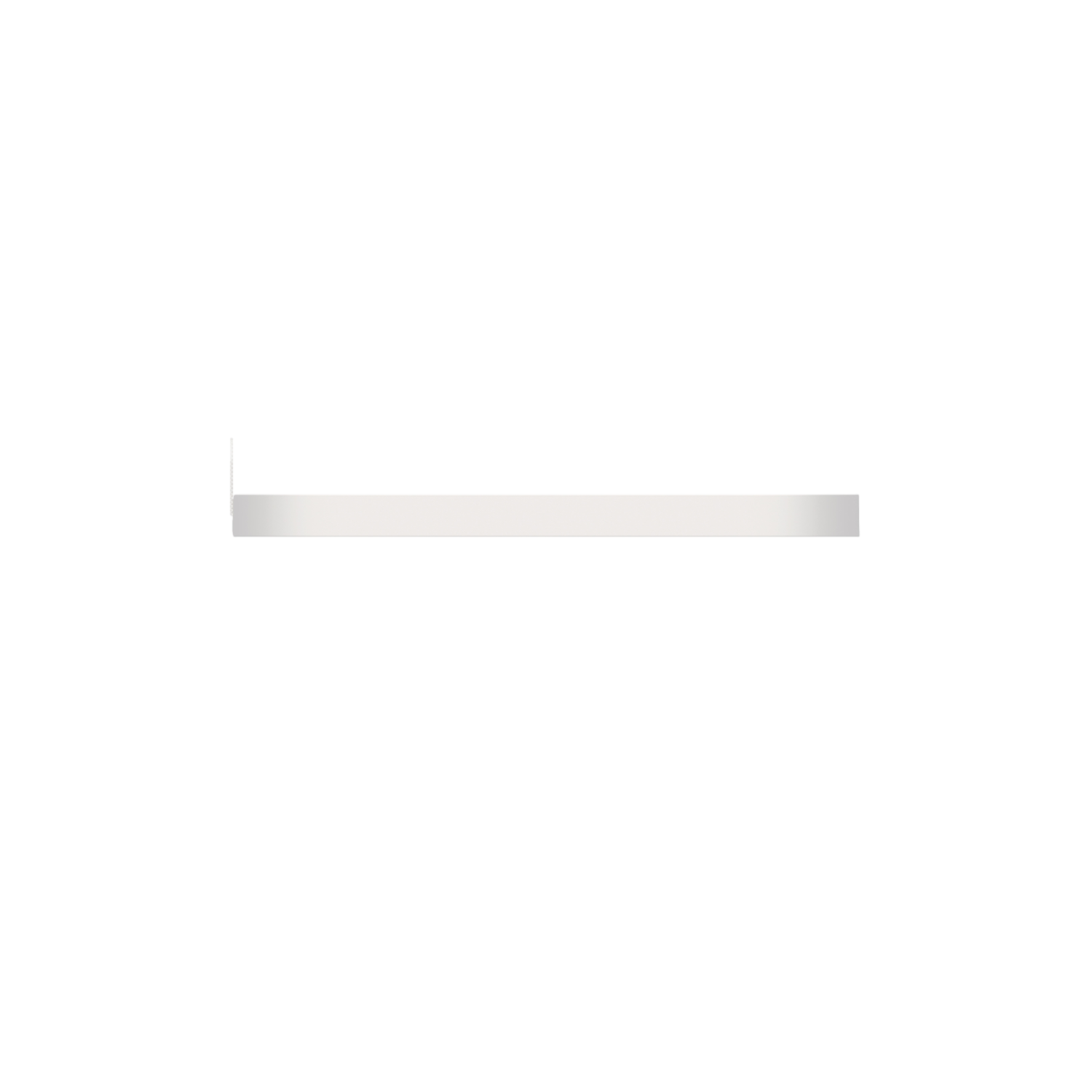 Une longue et fine bande lumineuse LED blanche.