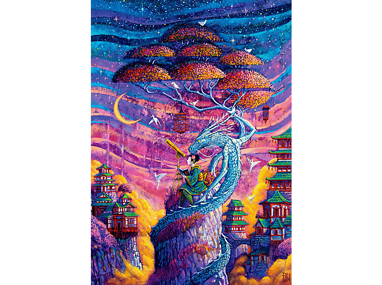 Puzzle CENEGA Good Loot Imagination Roch Urbaniak Sakura i Ryu (1000 elementów) – zdjęcie 3