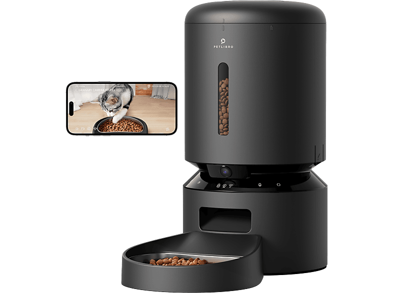 Petlibro Granary Camera Monitoring Feeder Black Voedsel Dispenser