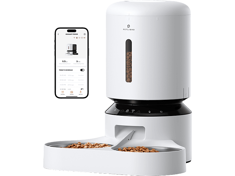 Petlibro Granary Wifi Dual Food Tray White Voedsel Dispenser