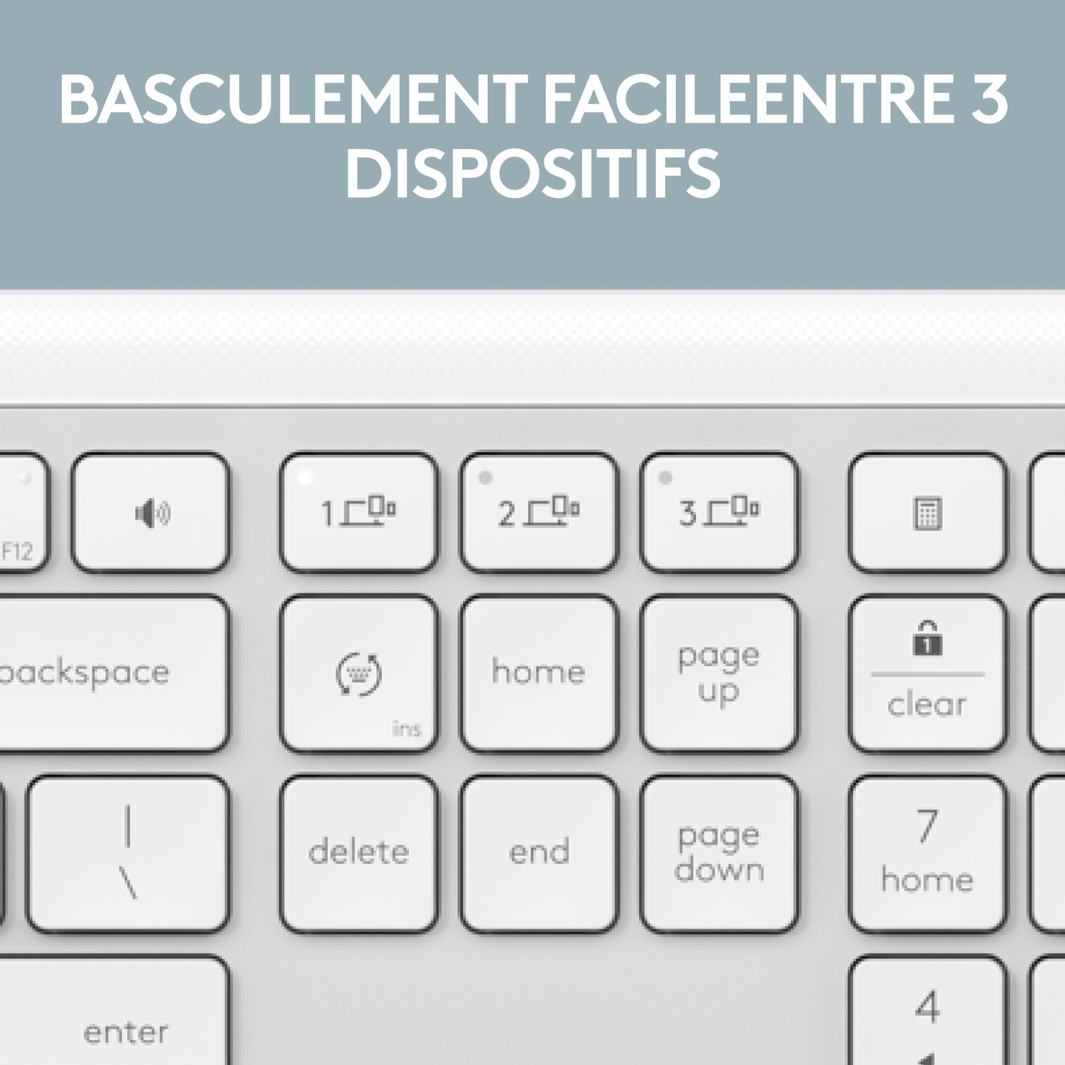Gros plan sur un clavier noir avec des touches de fonction numérotées et des touches de fonction spéciales.