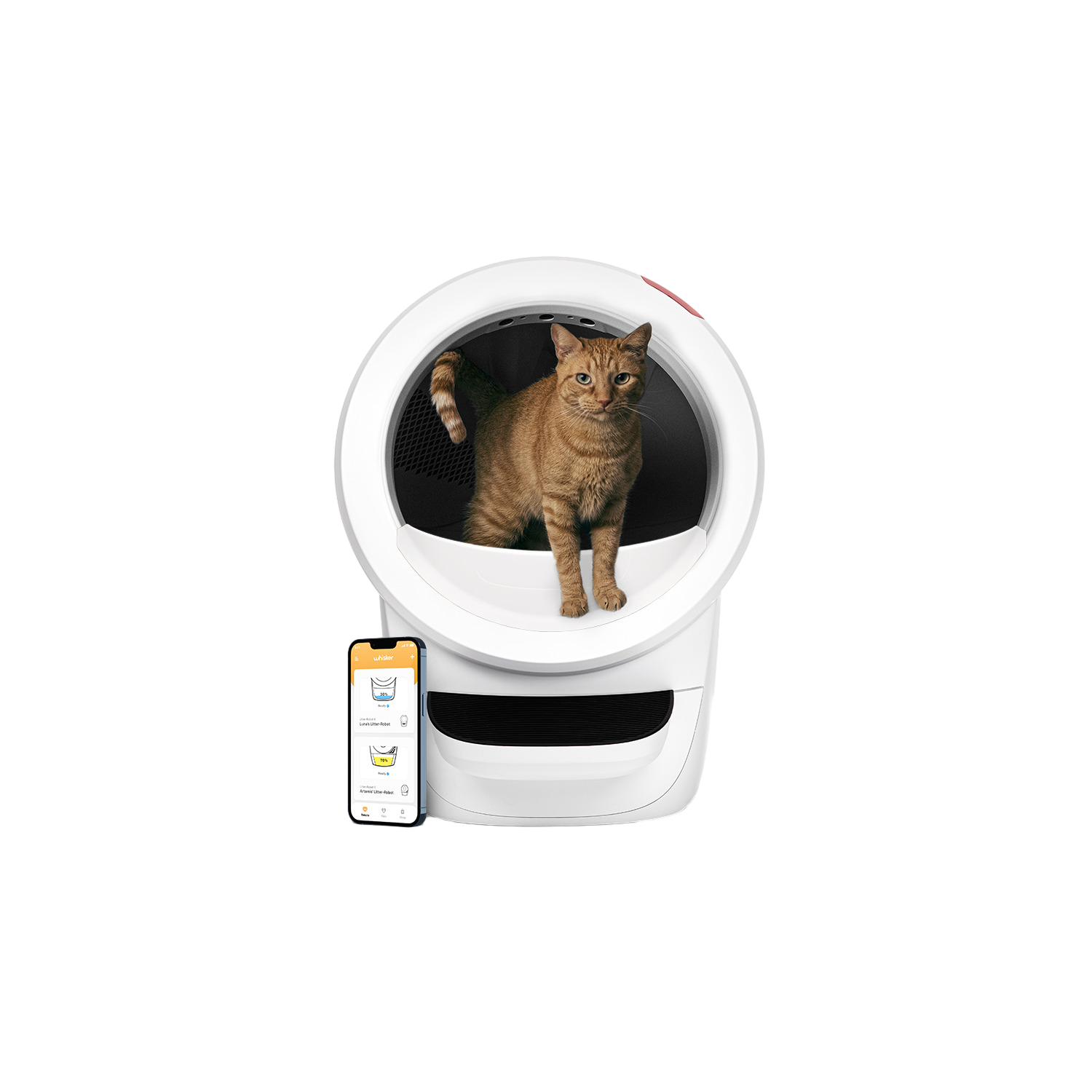 Zedar K1200 - Automatische Kattenbak - Zelfreinigende Kattenbak - Inclusief App - Met kattenbakmat en 3 rollen opvangzakjes - 82L XXL