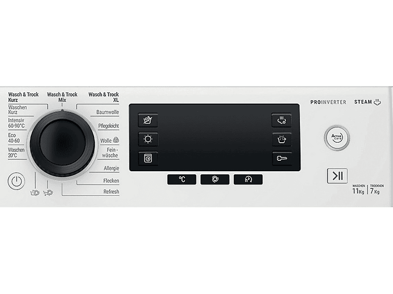 BAUKNECHT WATK SENSE 117B 59 C Waschtrockner (11 kg / 7 kg, 1351 U/Min.)