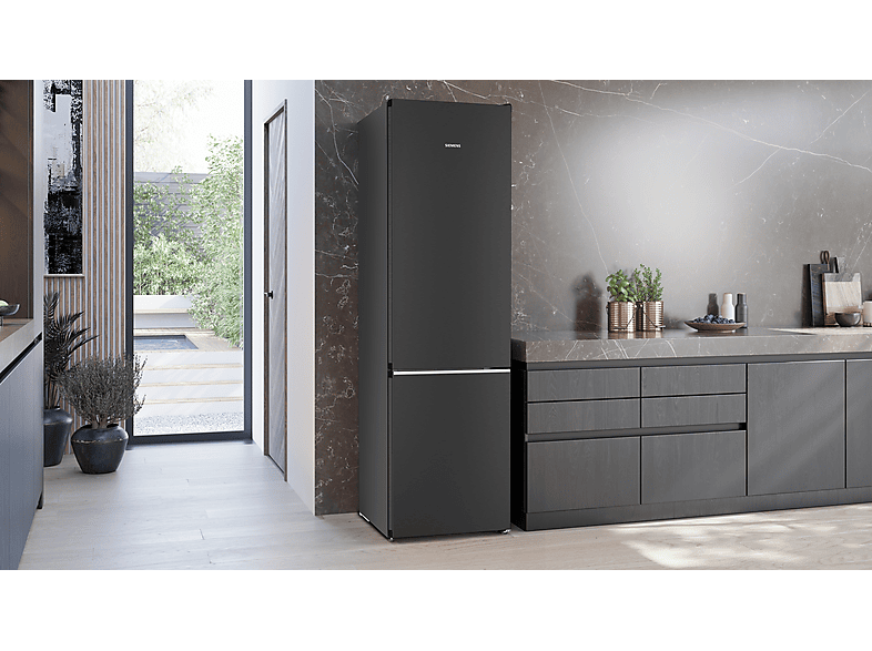 Siemens KG39N4X1F iQ500 Kühl- und Gefrierkombination (A, 363 l, 2030 mm hoch, Standgerät, No Frost (verminderte Eisbildung), black inox-antifingerprint) — Foto 2 von 5