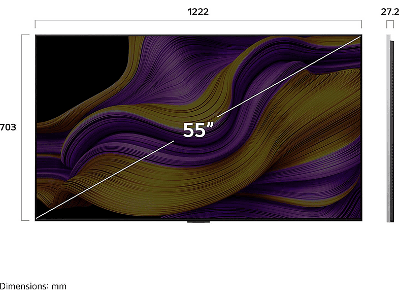 Thumbnail - LG OLED55G57LW OLED evo TV (Flat, 55 Zoll / 139 cm, 4K, SMART TV)
