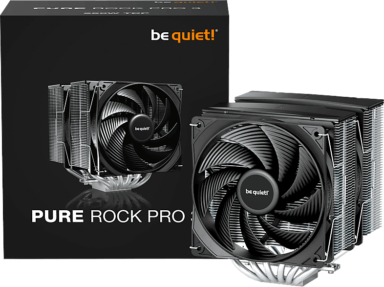 BE QUIET CPU-Kühler Pure Rock Pro 3, Silber; CPU Kühler
