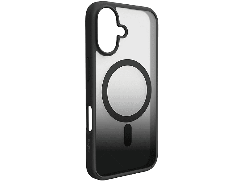 Puro Gradient Tpu, Cover Magsafe per Iphone 16,Nero