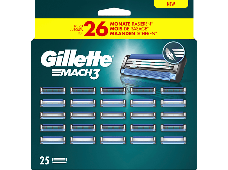 Gillette Mach3 Systemklingen 25er; Ersatzklingen