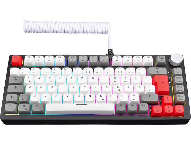 ISY IGK-6600, Gaming Tastatur, Magnetisch, kabelgebunden, Schwarz