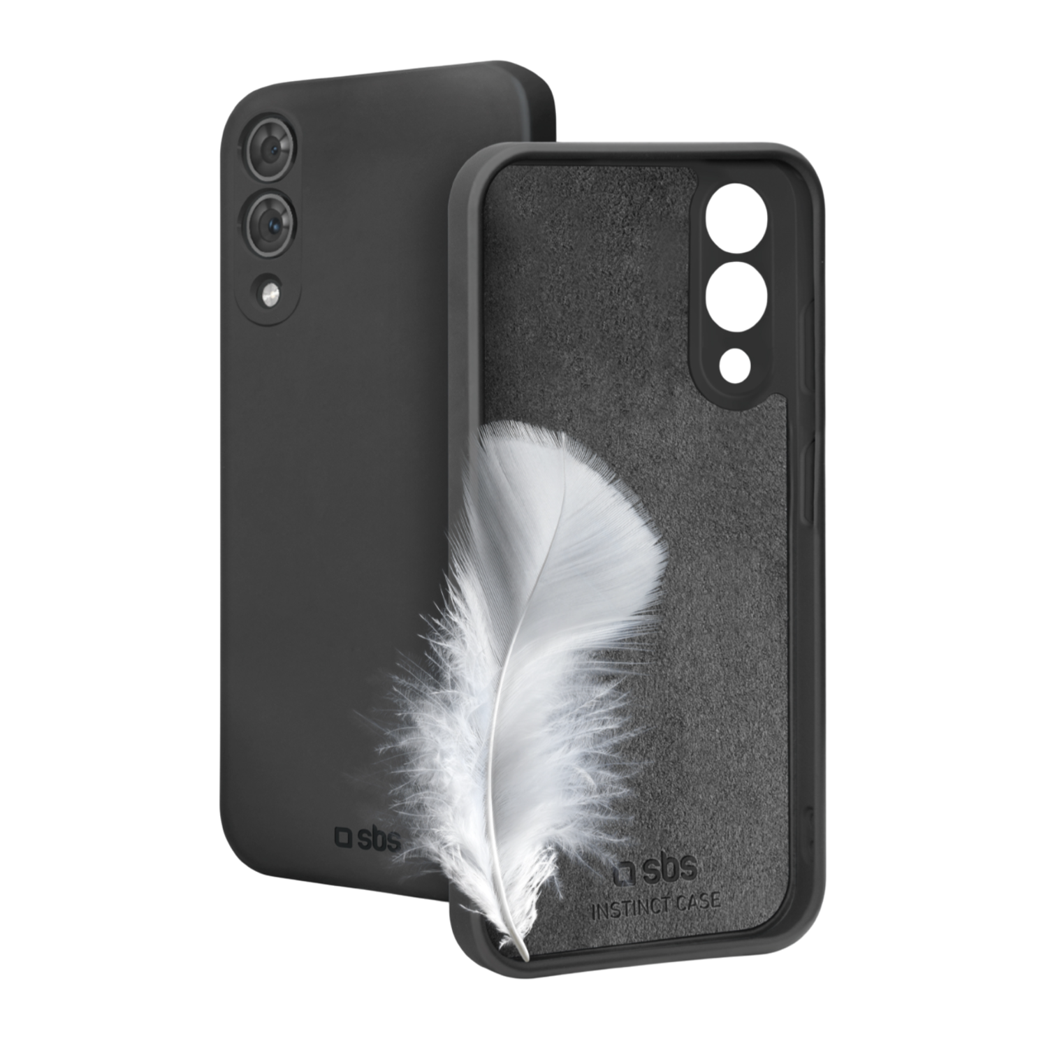 SBS MOBILE Instinct Case Telefoonhoesje voor Samsung Galaxy S25 Edge Zwart afbeelding
