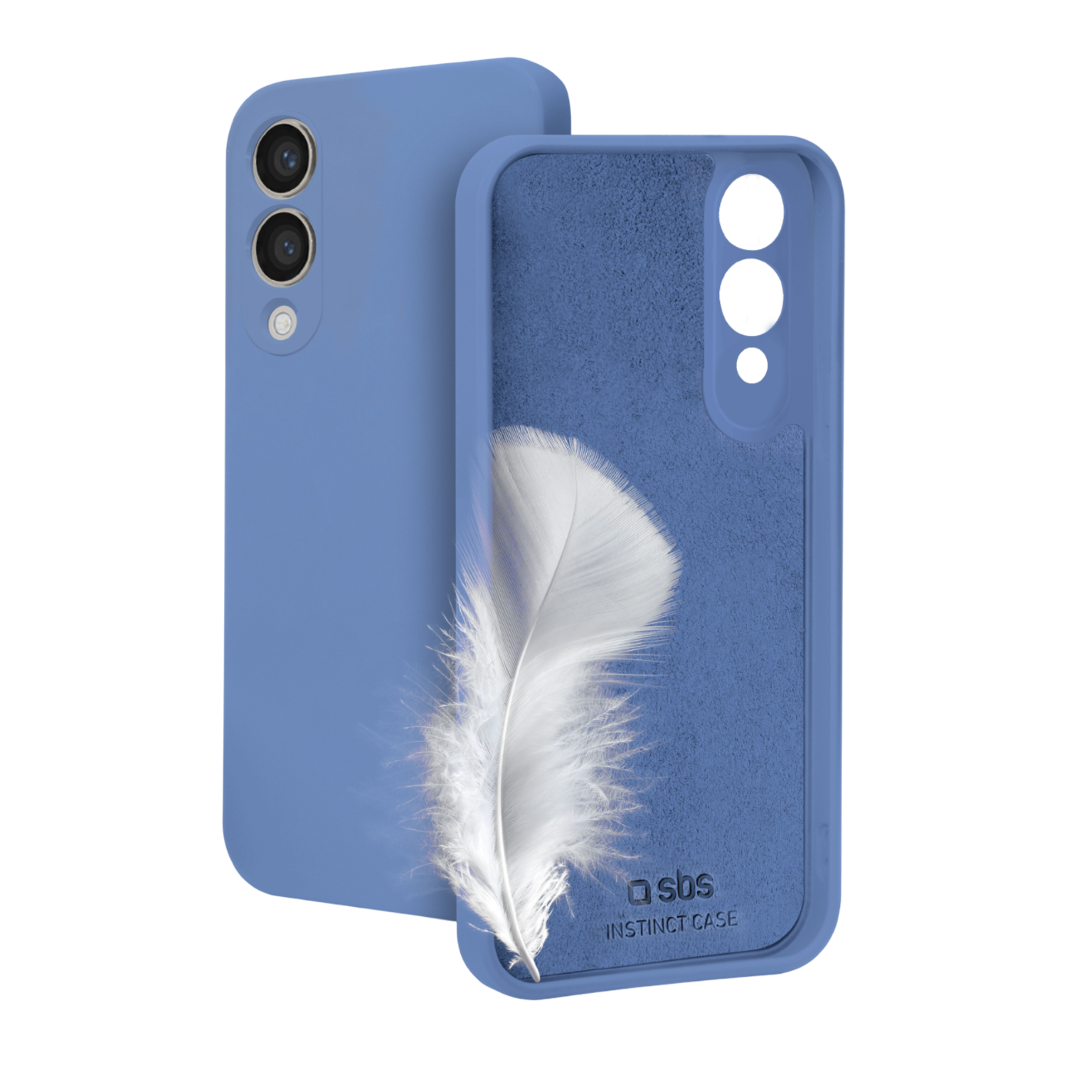 SBS MOBILE Instinct Case Telefoonhoesje voor Samsung Galaxy S25 Edge Blauw afbeelding
