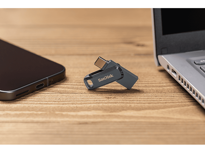 Thumbnail - SANDISK Ultra® Dual Drive Go USB Type-C™ USB-Stick, 256 GB, 400 MB/s, Dunkelgrau