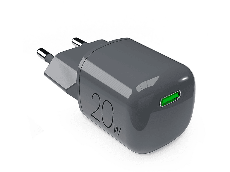 CARICABATTERIA PURO MiniPro GaN 20W USB-C da 20W, Nero