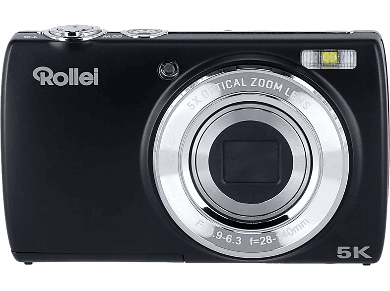 ROLLEI Powerflex Compact Digitalkamera Schwarz, 5x opt. Zoom, LCD (IPS)