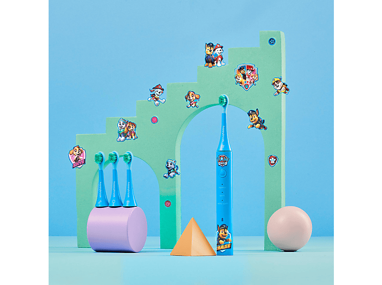happybrush happybrush ECO VIBE kids Paw Patrol Rotierende Zahnbürste + 3 Aufsteckbürsten Blau — Foto 5 von 5