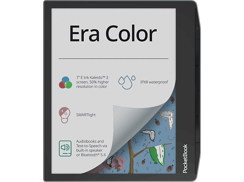 PocketBook Era Color, 7 , 32 GB, SMARTlight, IPX8, Stormy Sea