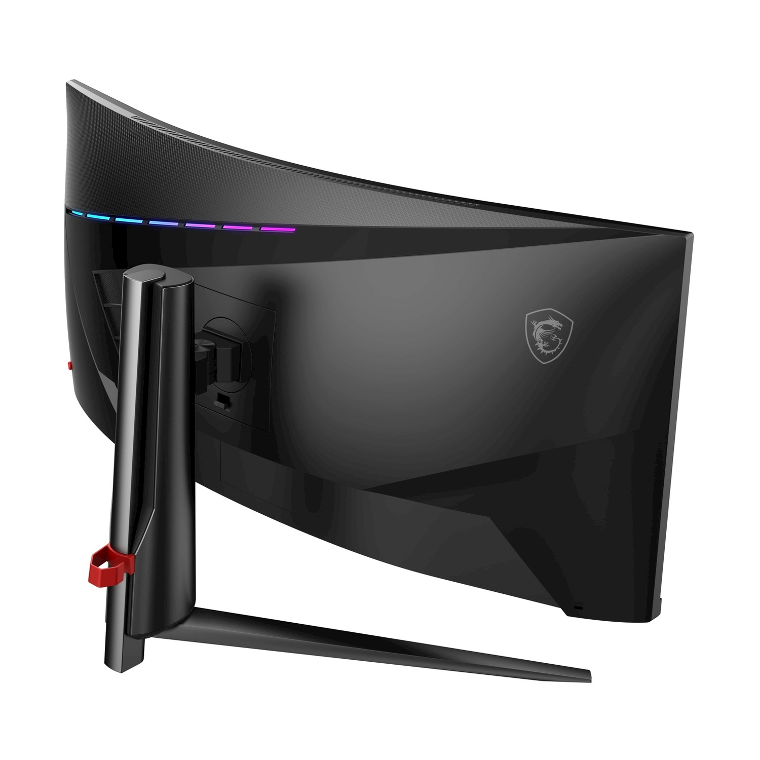 Una stanza moderna con un aspirapolvere robot.