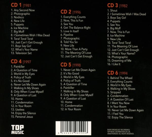 Egy CD a hátoldalán a számlistával.