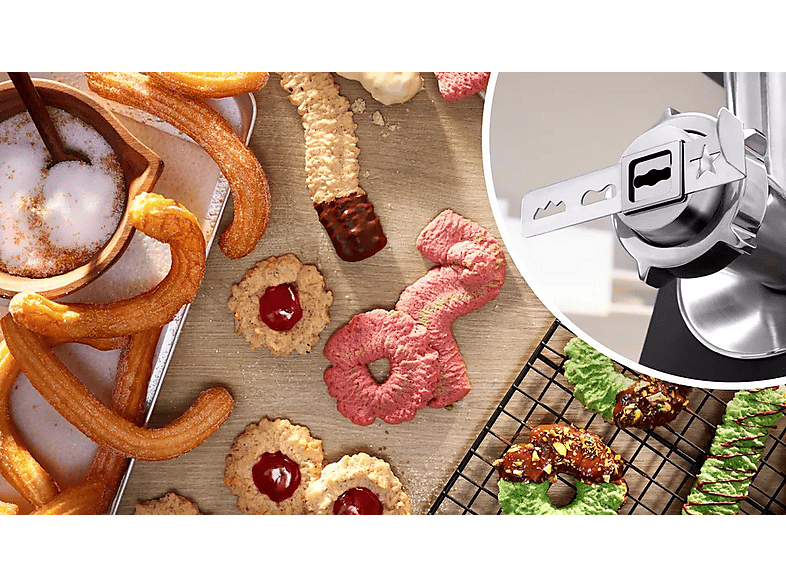 Maszynka do mięsa BOSCH MFWS682B Serie 6 MultiPower 2100 W Czarny – zdjęcie 2