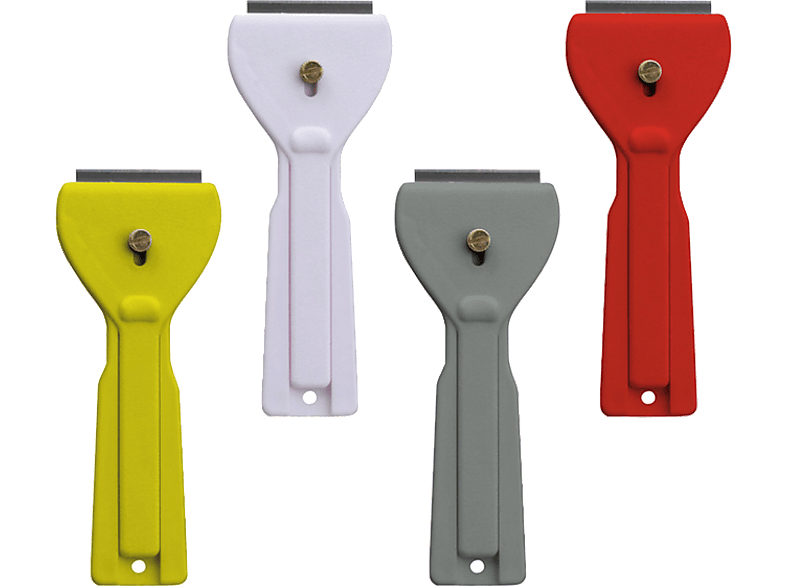Rascador para vitrocerámica - CMP Paris 545691, Incluye 5 cuchillas de recambio, Color aleatorio, Acero manganeso