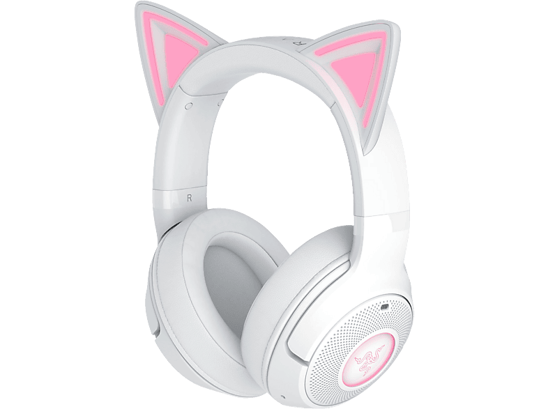 RAZER Kraken Kitty V2, Over-ear Gaming Headset Bluetooth Weiß