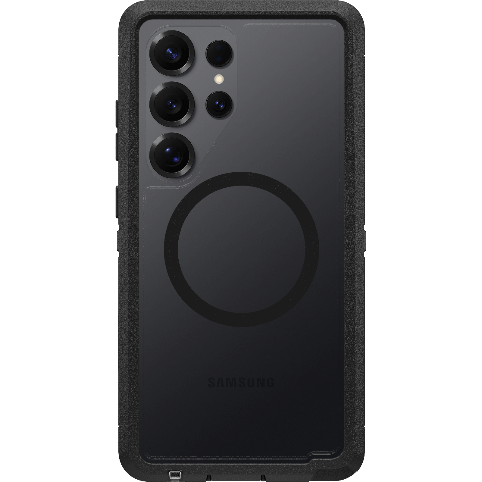 OTTERBOX Defender XT Samsung Galaxy S25 Ultra tok mágnessel, átlátszó/fekete (77-97584)