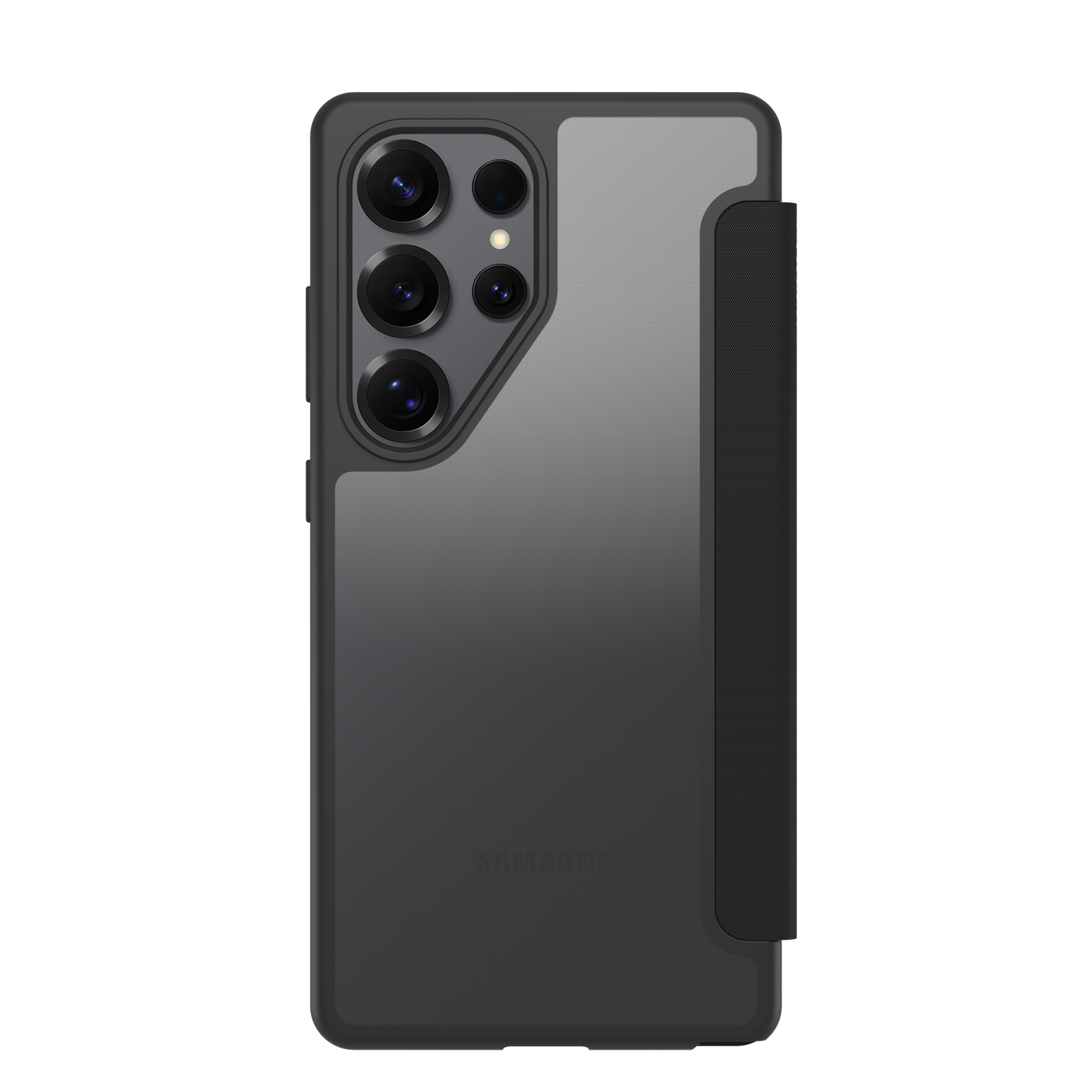 OTTERBOX React Foli Samsung Galaxy S25 Ultra összecsukható tok, átlátszó/fekete (77-97833)