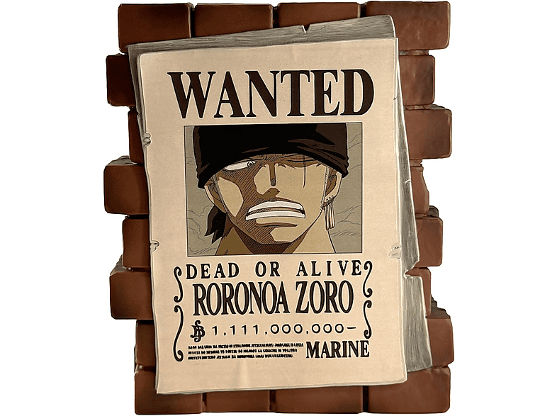 Thumbnail - PLASTOY 080276 Affiche Wanted Zoro Spardose
