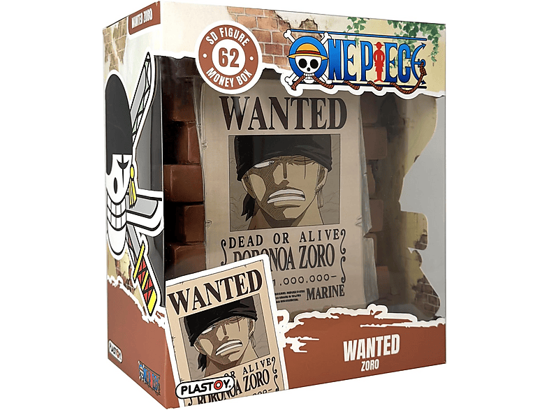 Thumbnail - PLASTOY 080276 Affiche Wanted Zoro Spardose