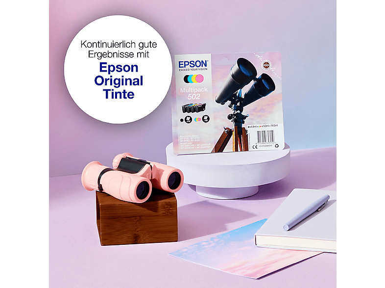 Epson Druckerpatrone T02V1, 502 Original Schwarz C13T02V14010