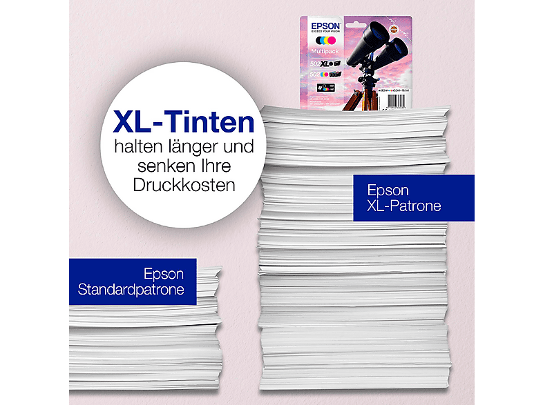 Epson Druckerpatrone T02V1, 502 Original Schwarz C13T02V14010
