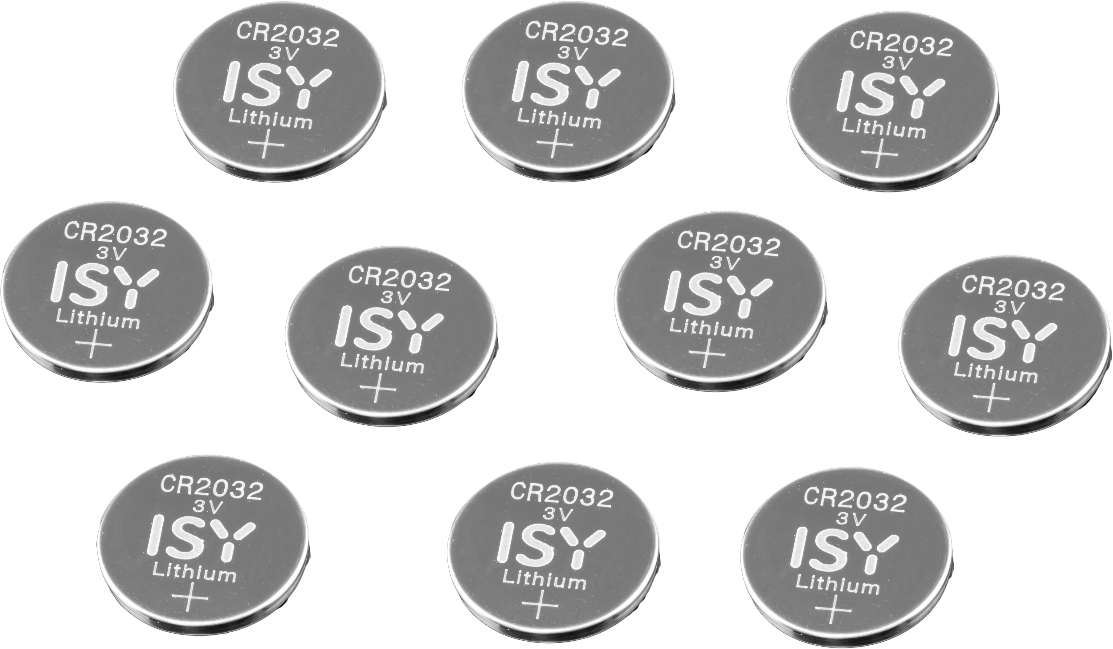 ISY CR2032 Lítium gombelem, 3V, 10db (IBA-3032)